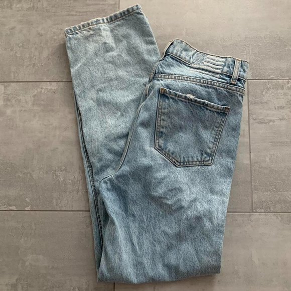 REVICE Denim - High Rise Straight Leg Distressed Revice Jeans Size 28